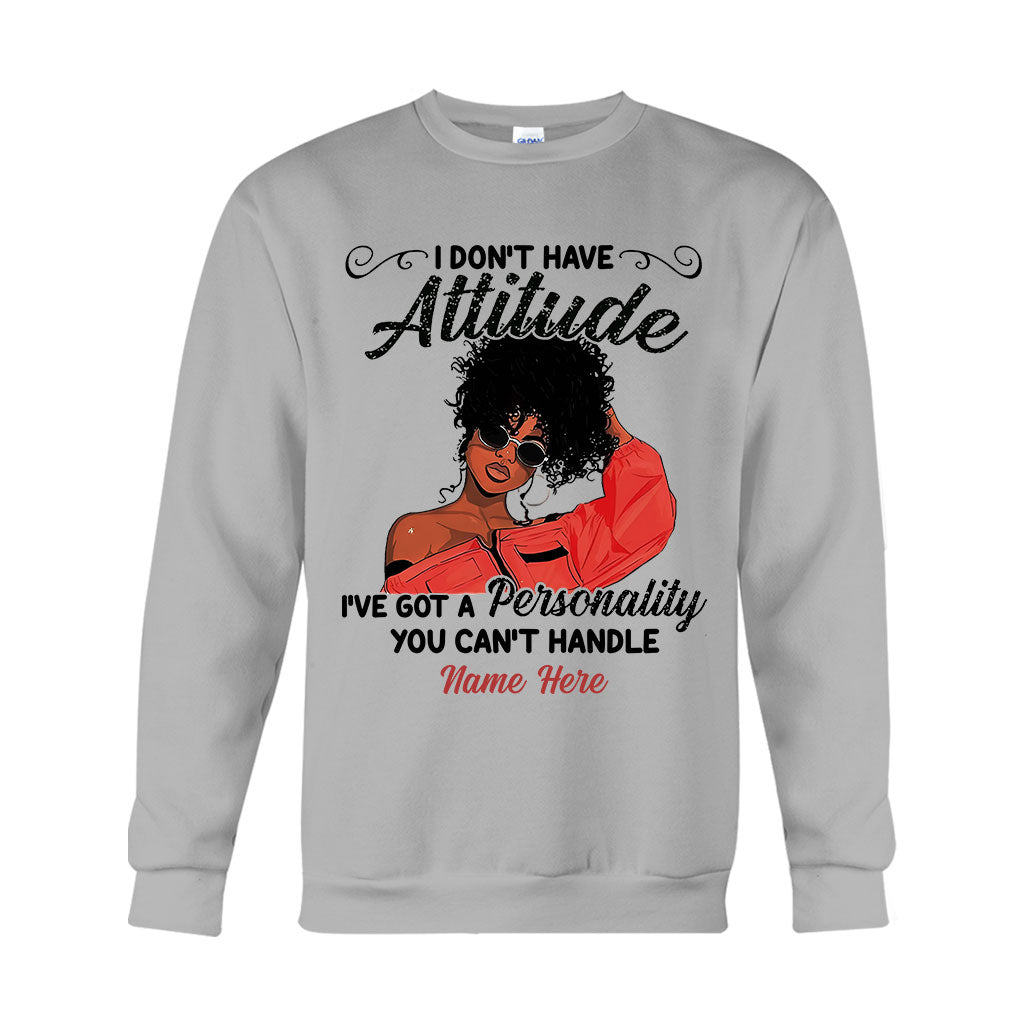 Ich habe keine Attitüde – Personalisiertes T-Shirt und Hoodie für Afroamerikaner