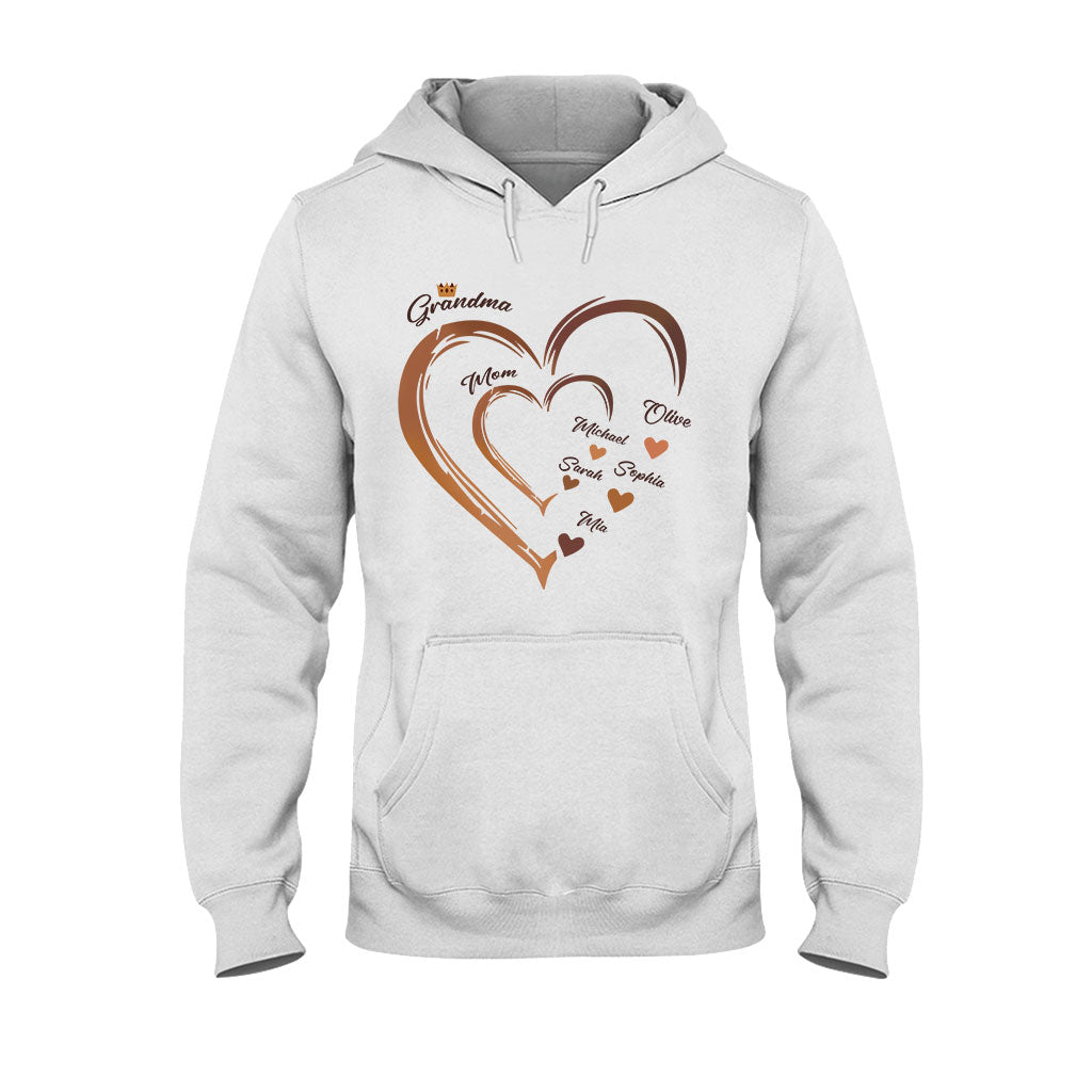 Grandma's Sweetheart - Personalized African American T-shirt And Hoodie