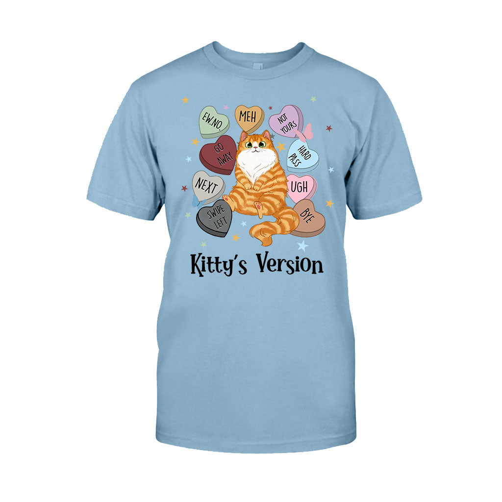 T-shirt et sweat à capuche personnalisés « Heart Candy Cat Kitty Version » - T-shirt et sweat à capuche pour chat