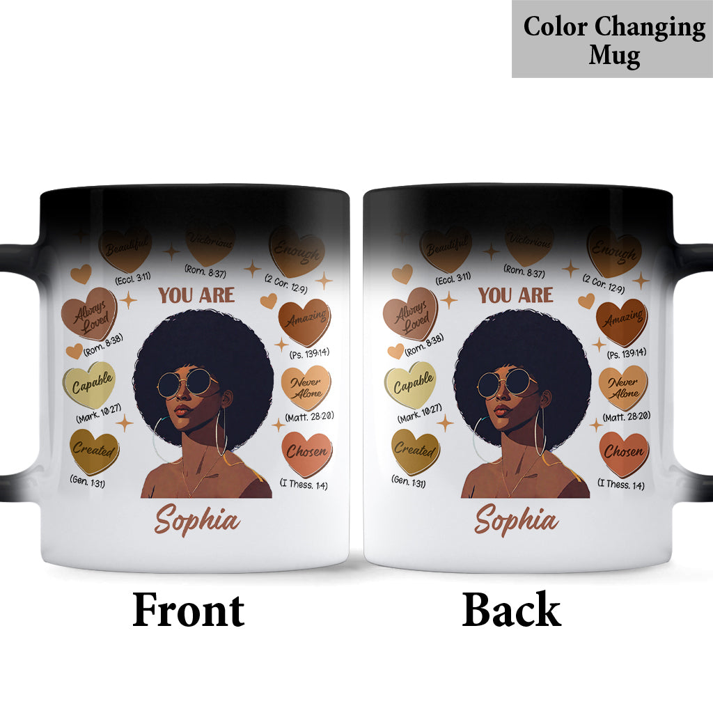 Gott sagte, du seist es – Personalisierte Tasse für Afroamerikaner