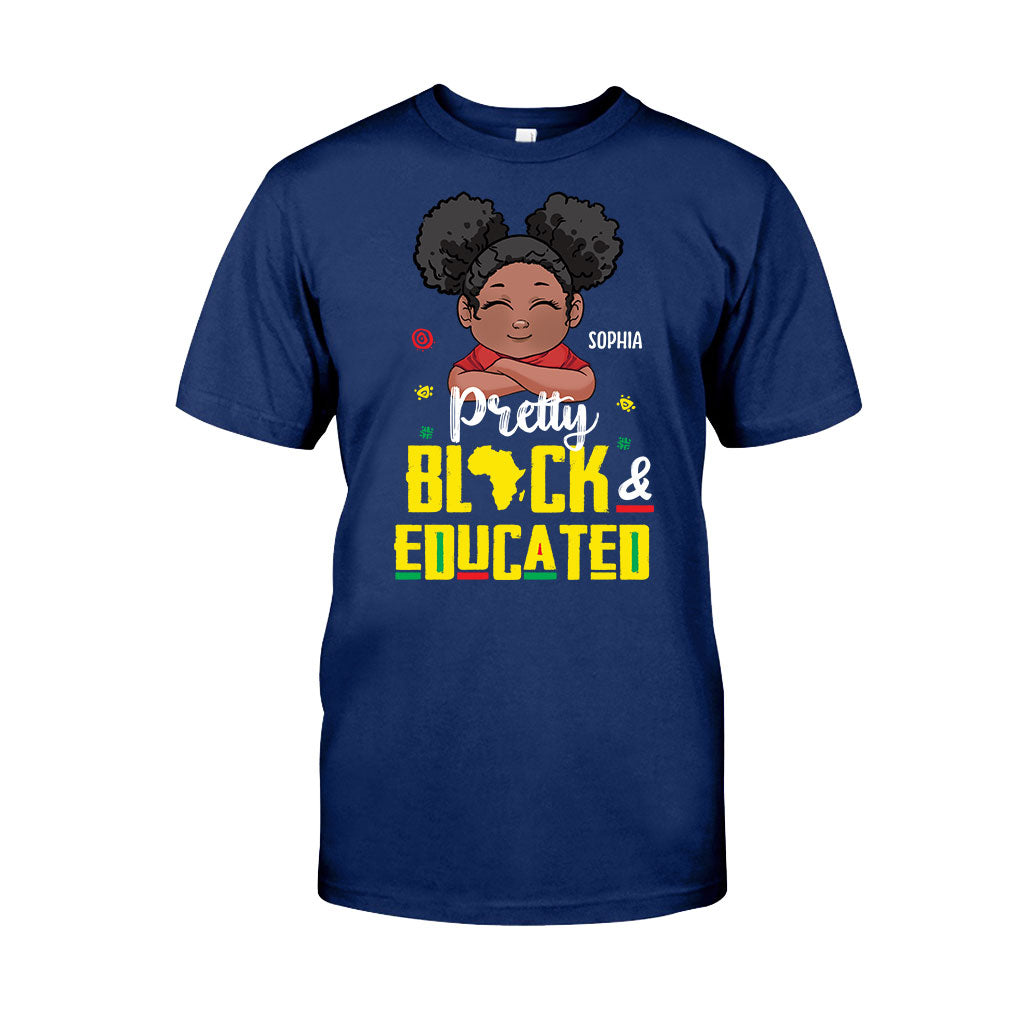 Hübsch, schwarz und gebildet – personalisiertes T-Shirt und Hoodie für Afroamerikanerinnen
