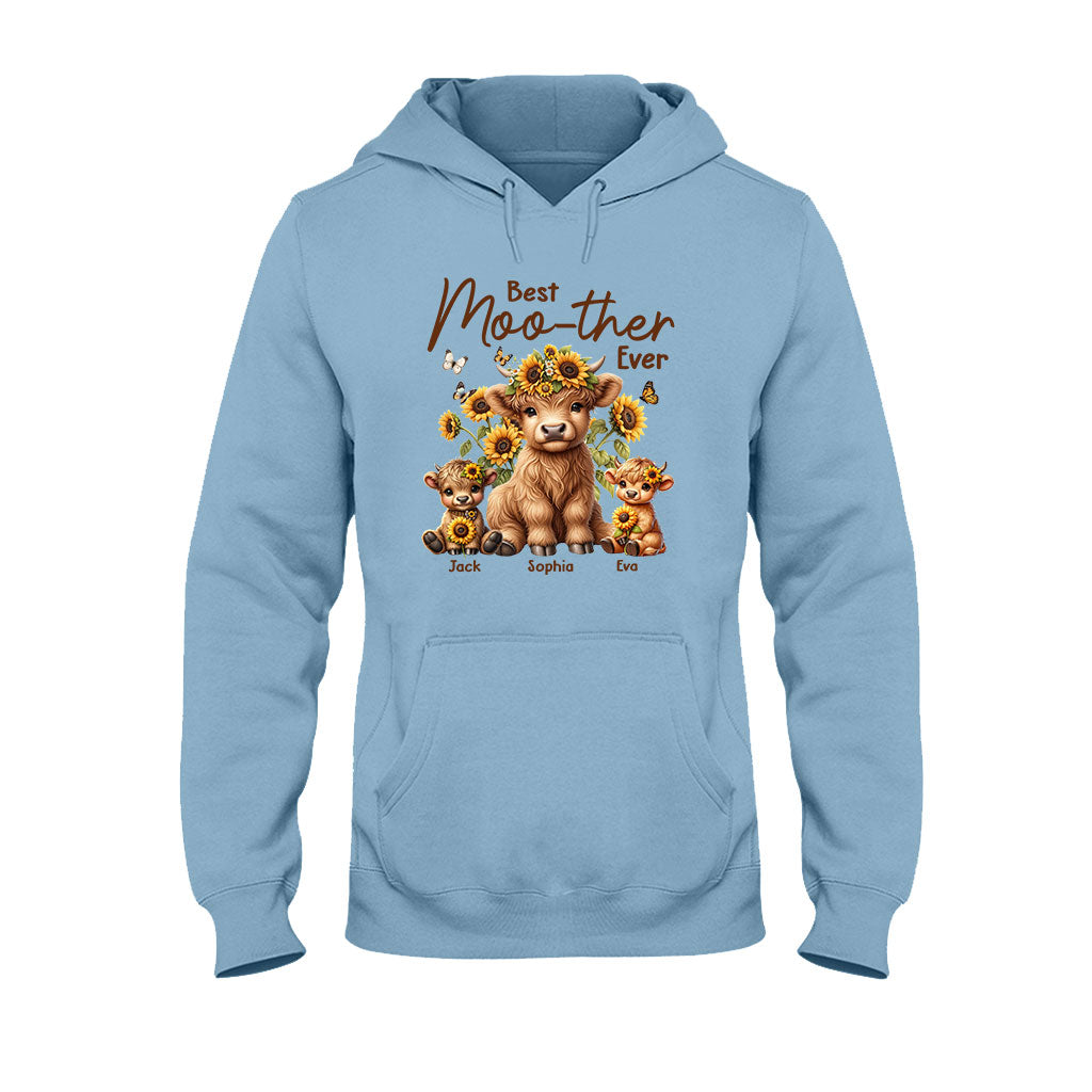 Best Moo-ther Ever - Personalized Mother T-shirt And Hoodie