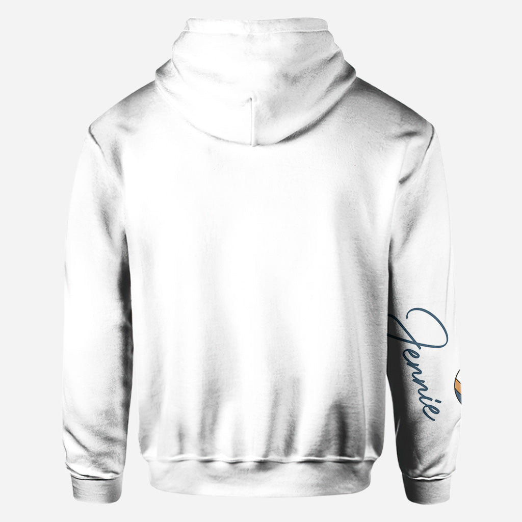 Volleyball Mom With Any Kid Name & Number - Personalized Volleyball All Over Shirt