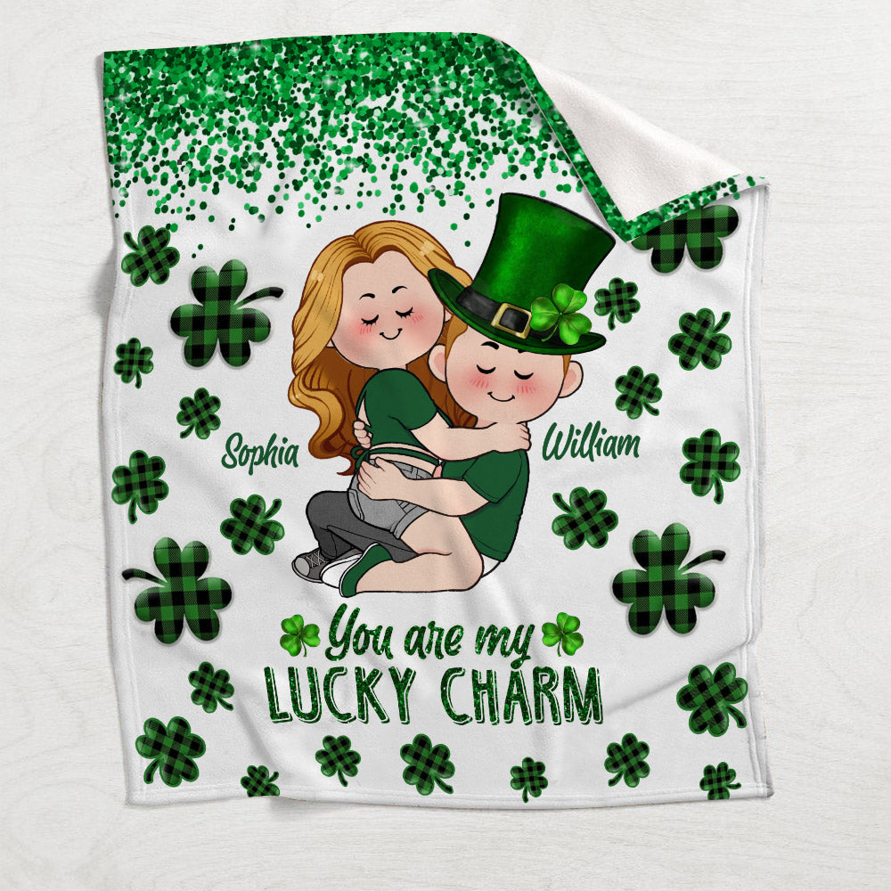 You Are My Lucky Charm - Personalized Couple Blanket