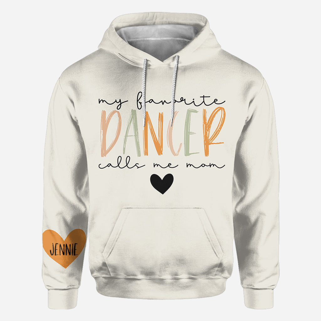 Ma danseuse préférée m'appelle maman, quel que soit son surnom - T-shirt personnalisé style ballet