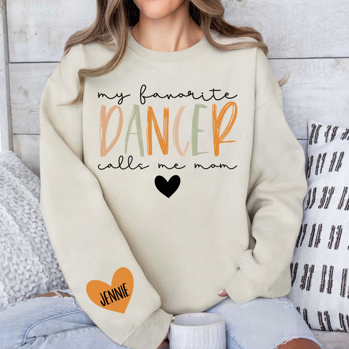 Ma danseuse préférée m'appelle maman, quel que soit son surnom - T-shirt personnalisé style ballet