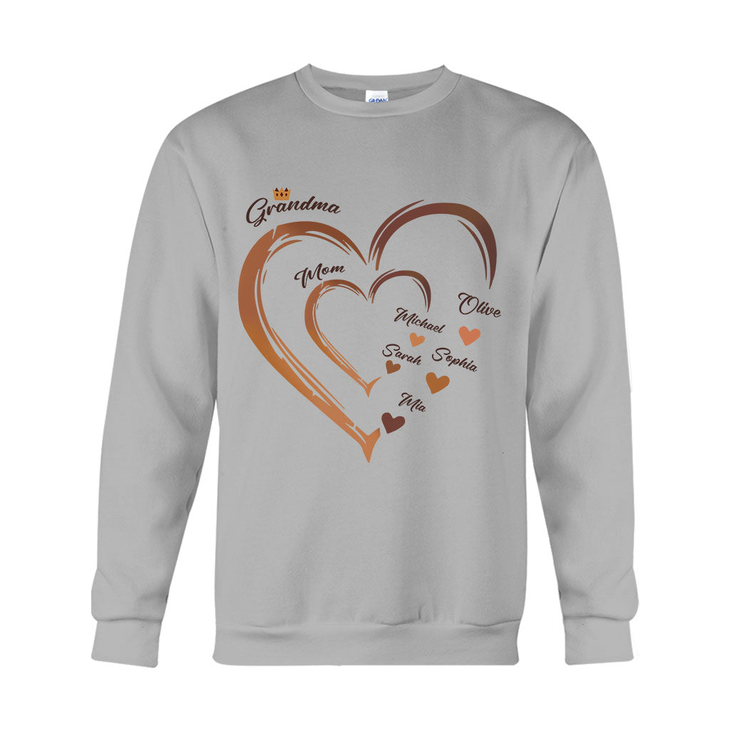 Grandma's Sweetheart - Personalized African American T-shirt And Hoodie