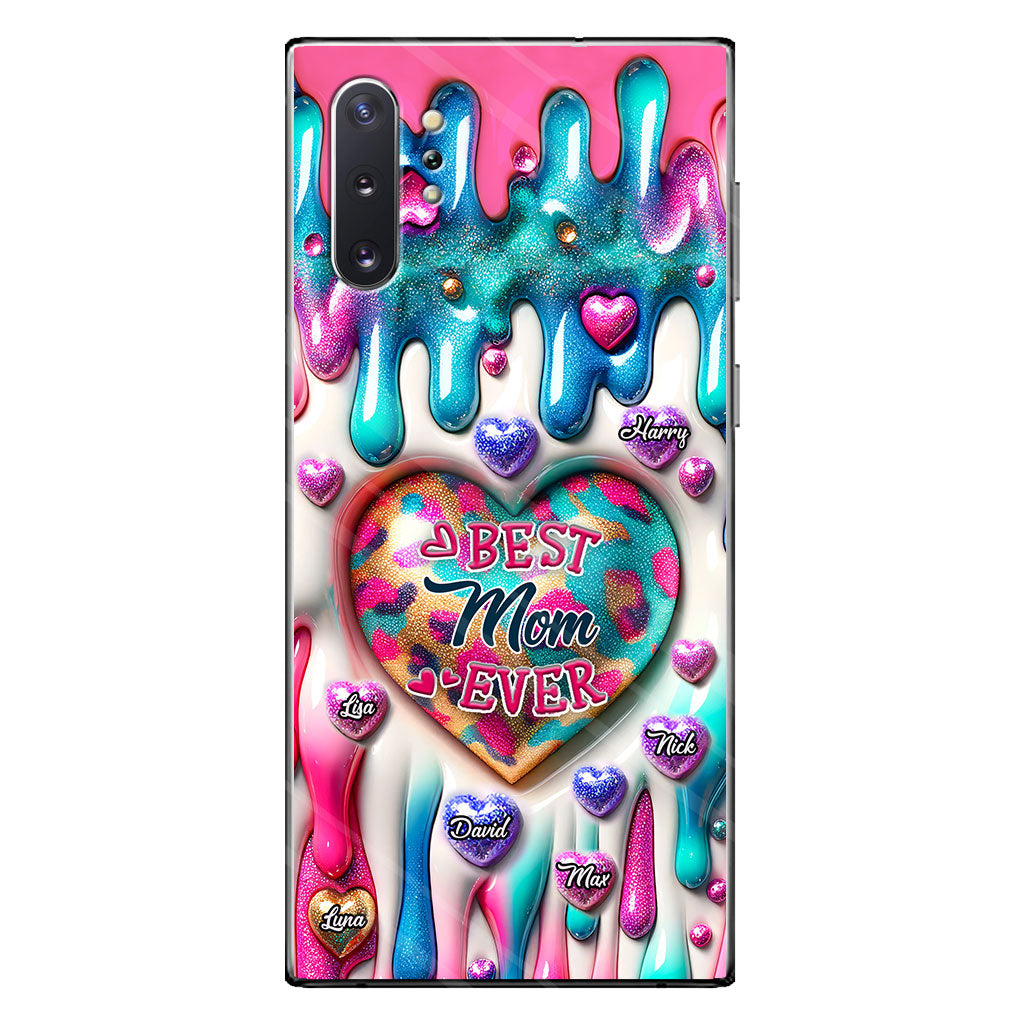 Best Mom Grandma Ever - Personalized Mother Clear Phone Case