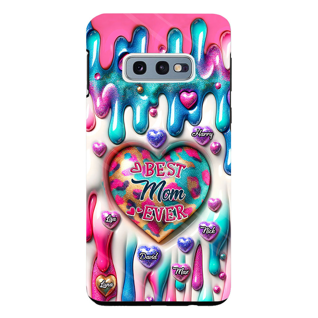 Best Mom Grandma Ever - Personalized Mother Clear Phone Case