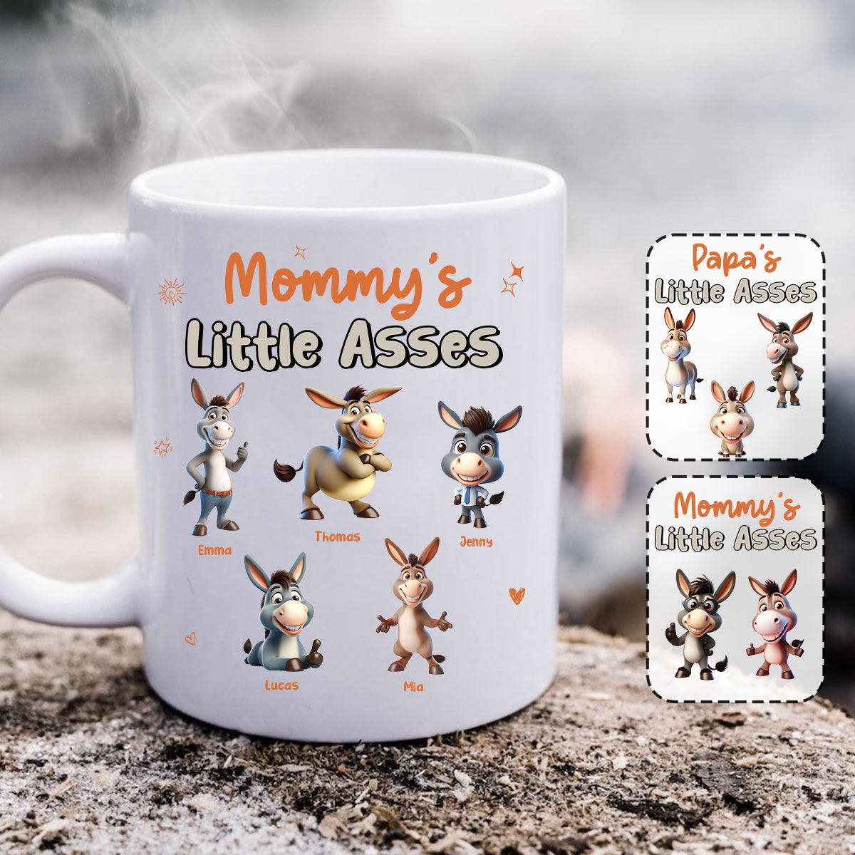 Mom's Grandma's Any Title Little Cuties - Personalized Mother Mug