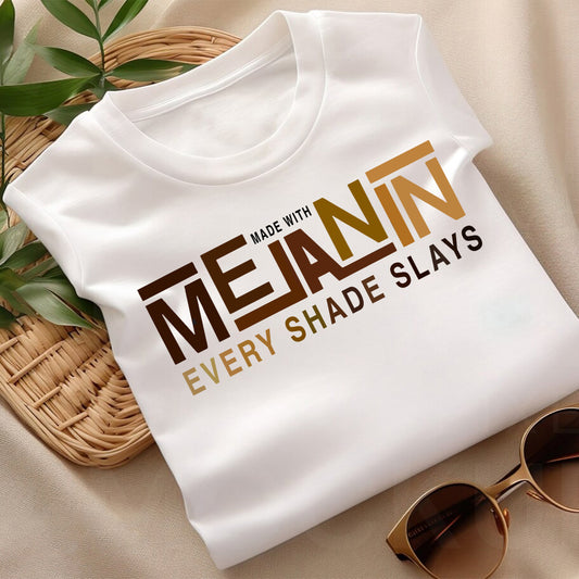 Fabriqué avec de la mélanine - T-shirt et sweat à capuche afro-américains