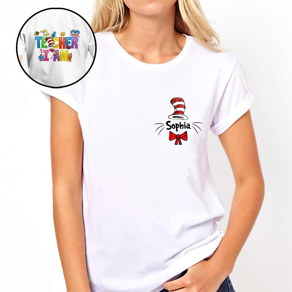 Professeur Je suis - T-shirt et sweat à capuche personnalisés Dr Seuss