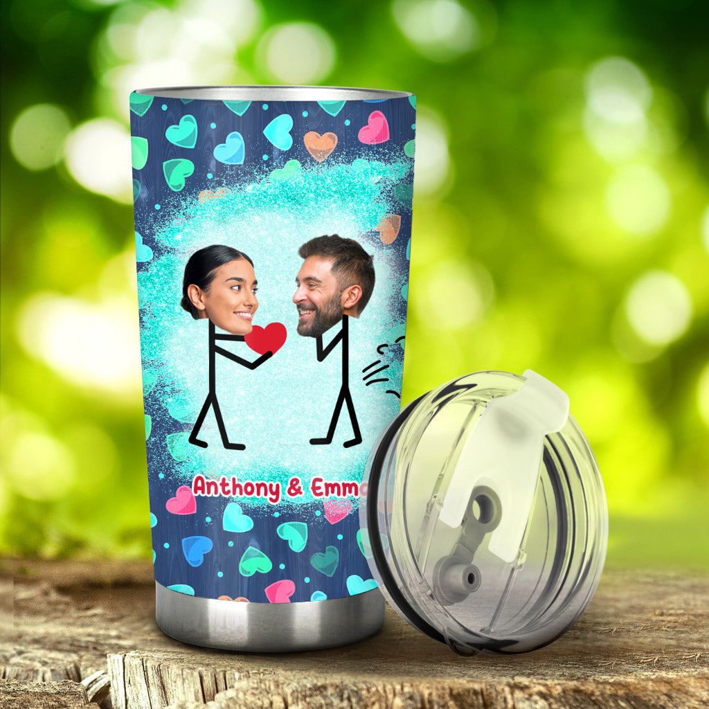 Funny Photo Inserted Couple - Personalized Couple Tumbler