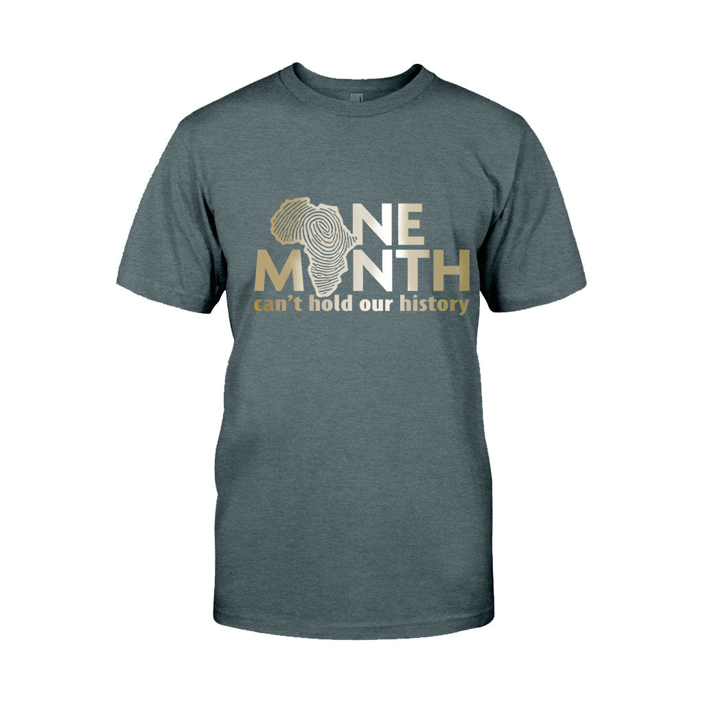 Ein Monat kann unsere Geschichte nicht auslöschen – T-Shirt und Hoodie für Afroamerikaner