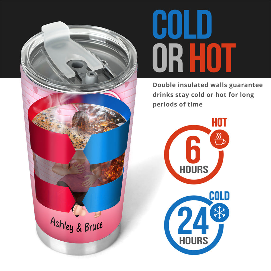 Grab My Waist Pull Me Closer - Personalized Couple Tumbler