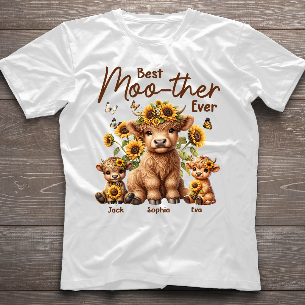 Best Moo-ther Ever - Personalized Mother T-shirt And Hoodie