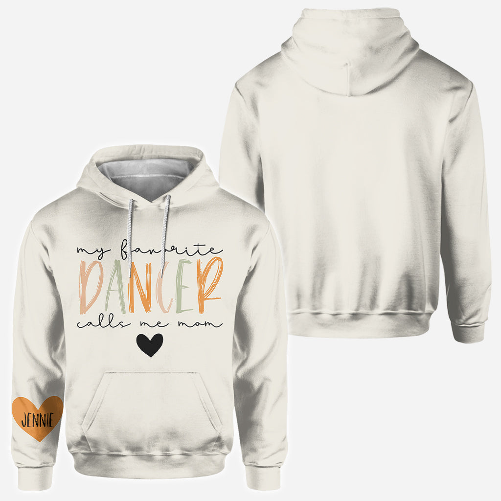 Ma danseuse préférée m'appelle maman, quel que soit son surnom - T-shirt personnalisé style ballet