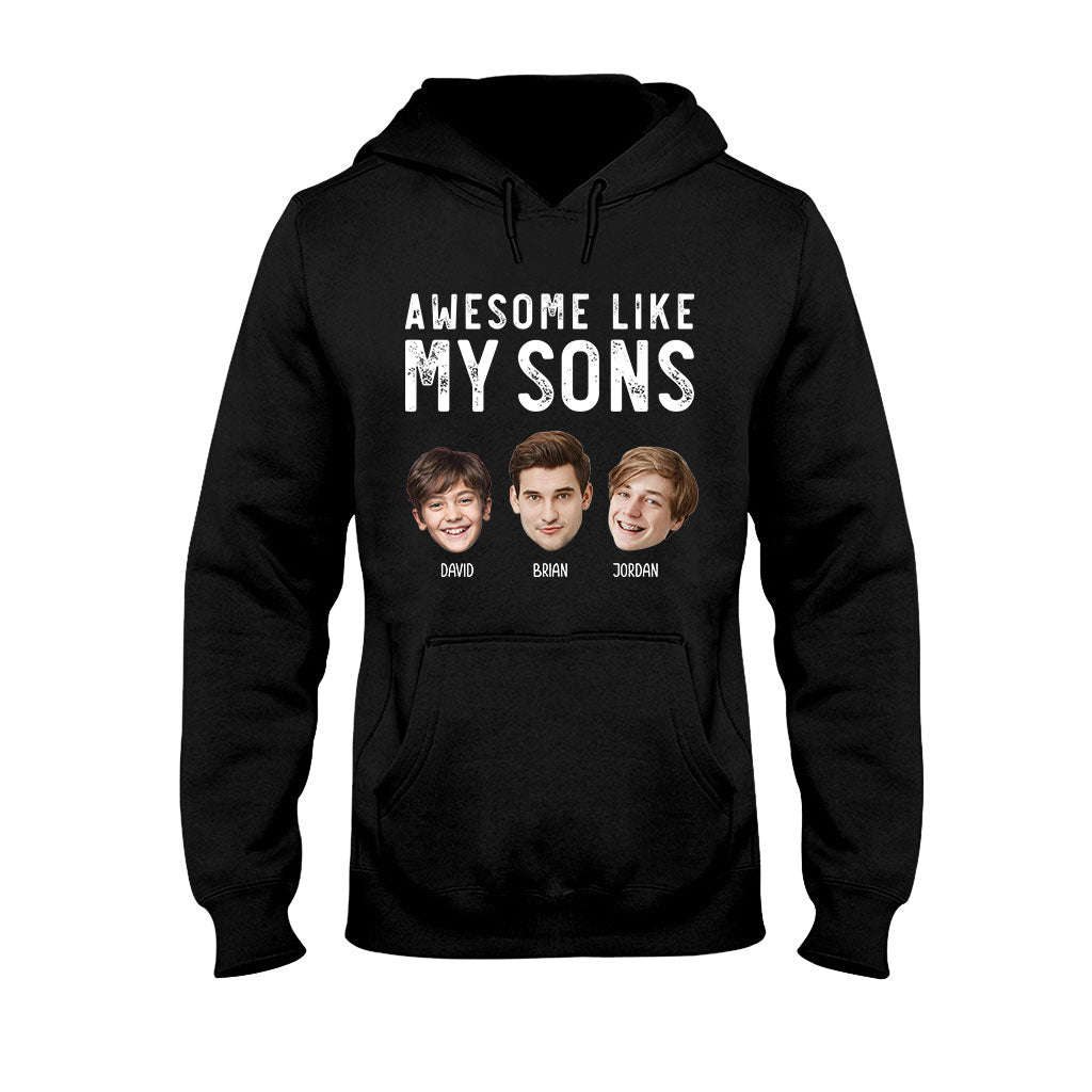 Awesome Like My Children - Personalized Father T-shirt And Hoodie