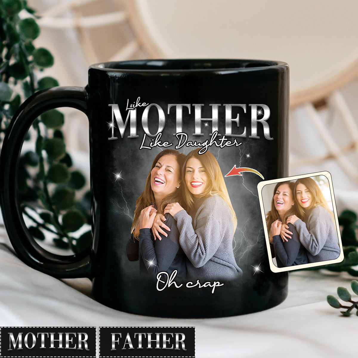 Like Mother Father Like Son Daughter Oh - Personalized Mother Mug