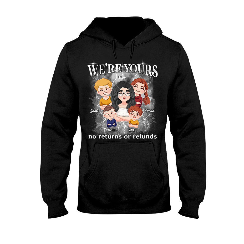 We're Yours No Returns Or Refunds Chibi Kids Bootleg Rap - Personalized Mother T-shirt And Hoodie