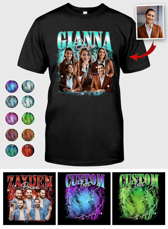 Custom Text And Photos - gift for anyone - Personalized T-shirt And Hoodie