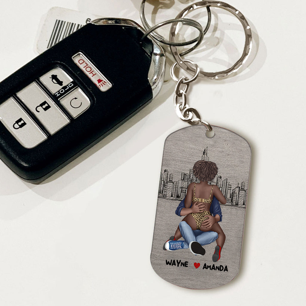 I Need You Tonight - Personalized African American Stainless Steel Keychain