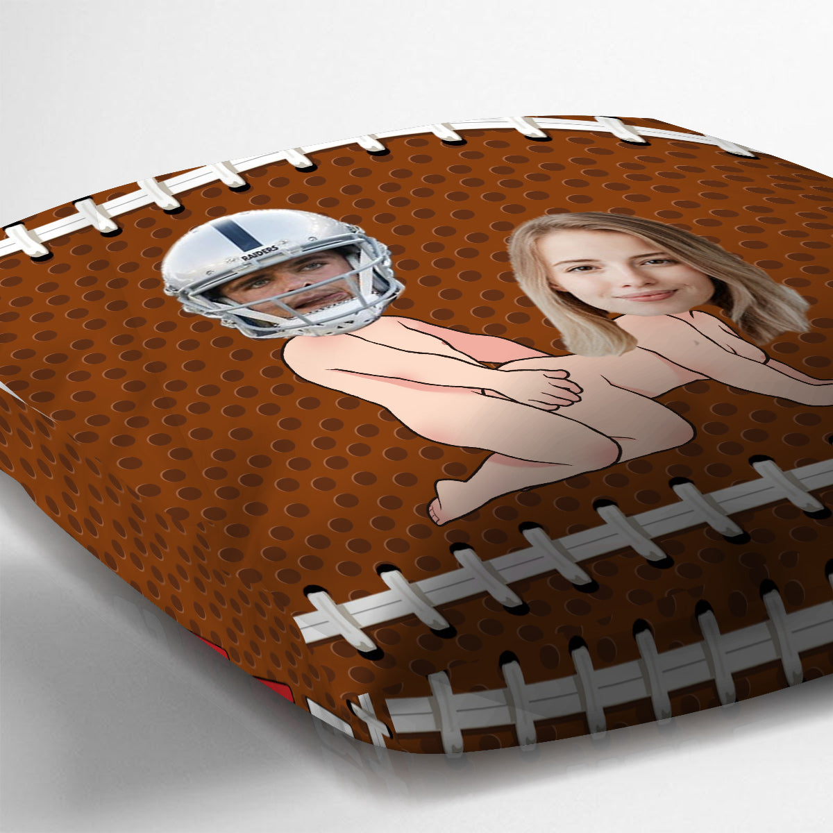 Manger, dormir, jouer au football, et on recommence ! - Coussin décoratif de football personnalisé