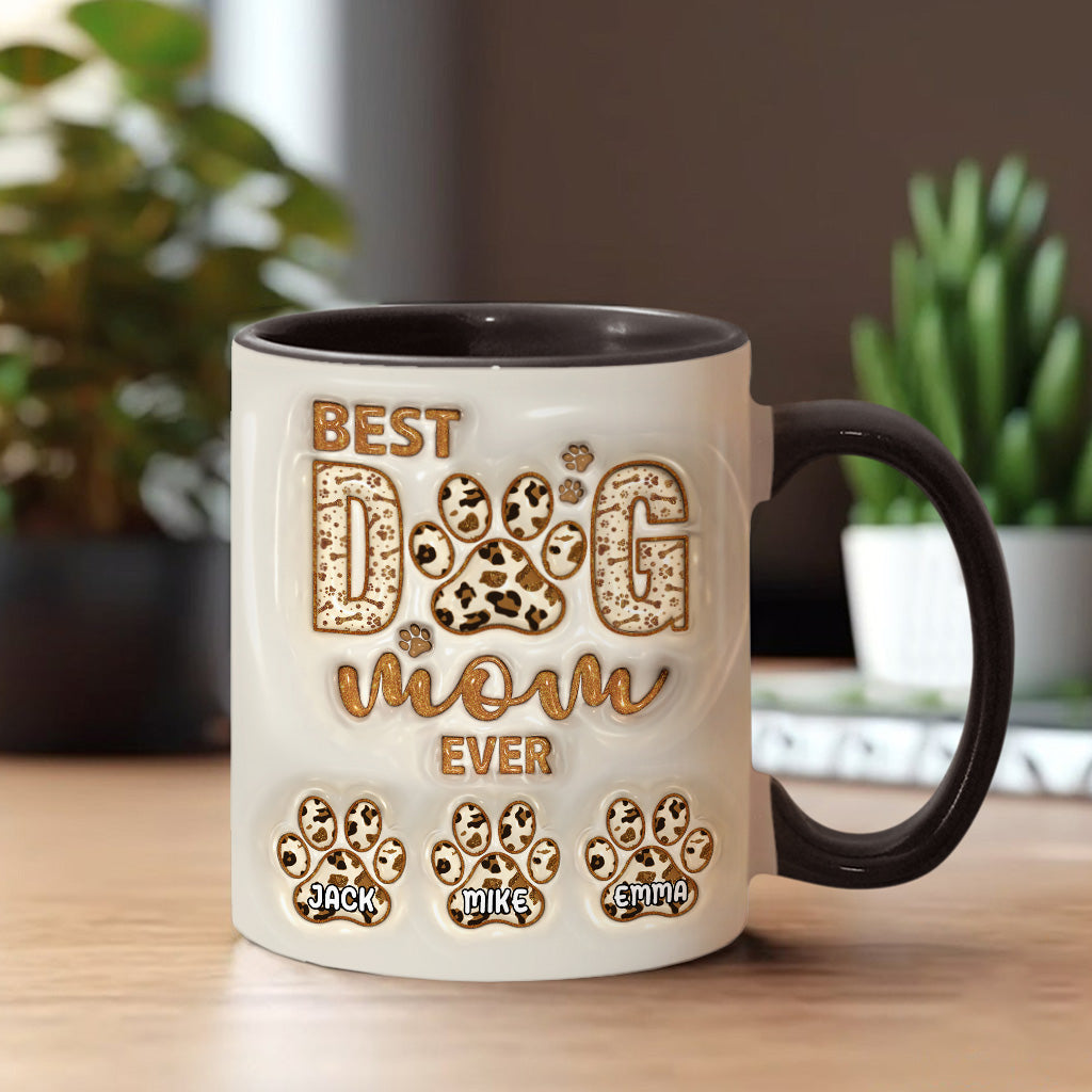 Die beste Hundemama aller Zeiten - Personalisierte Tasse mit Hundemotiv