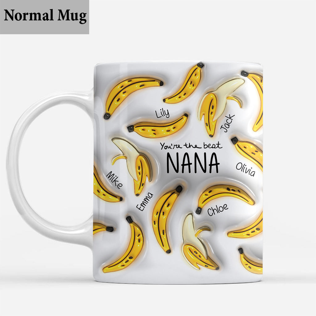 Tu es la meilleure mamie banane - Mug personnalisé pour grand-mère