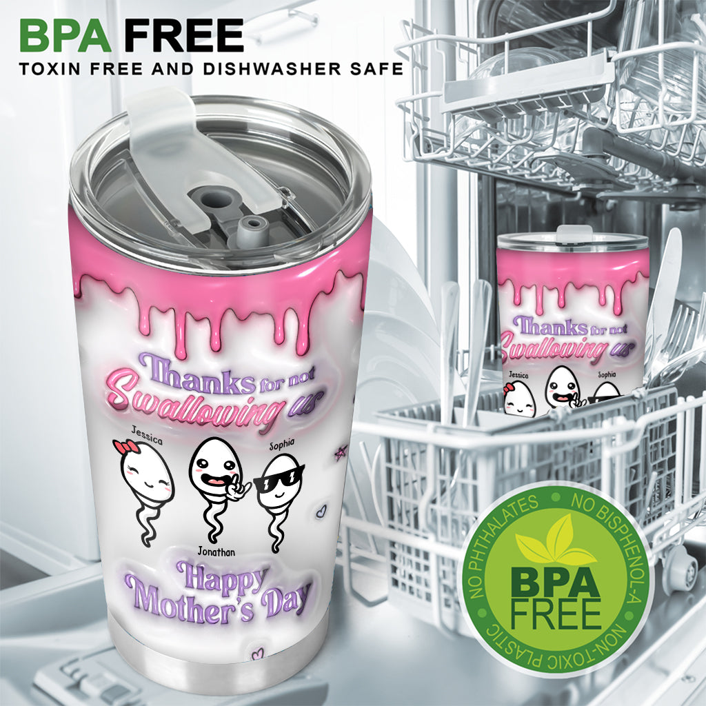 Thanks You Mom - Personalized Mother Tumbler