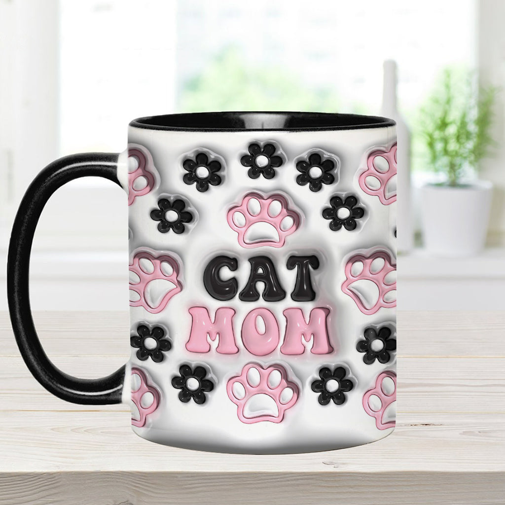 Dog Mom, Cat Mom, Dog Dad... - Personalized Dog Accent Mug