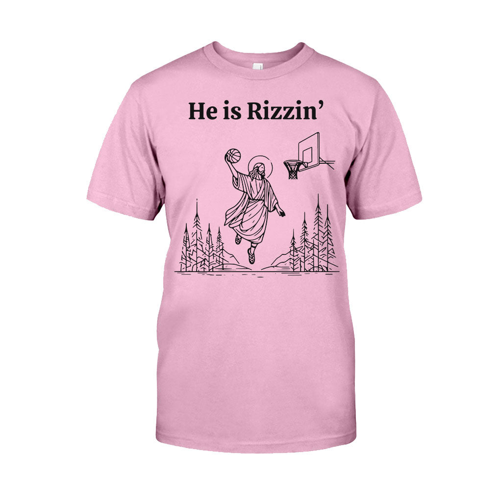 He Is Rizzin - Basketball T-shirt And Hoodie