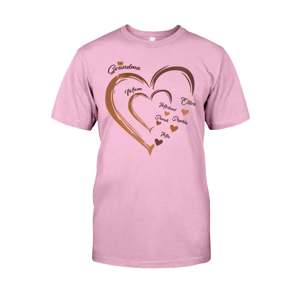 Grandma's Sweetheart - Personalized African American T-shirt And Hoodie