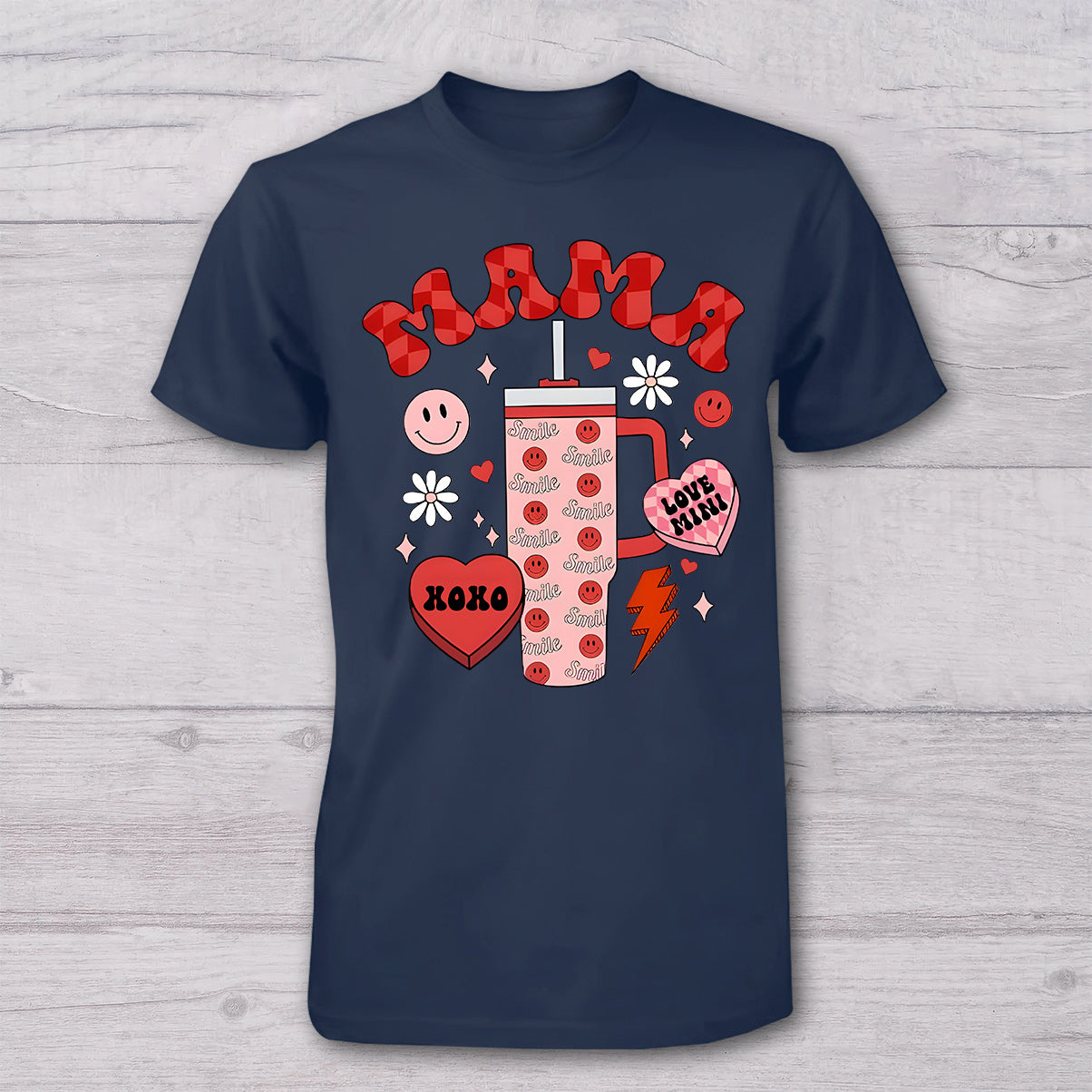 Mama And Mini - Personalized Mother T-shirt And Baby Onesie