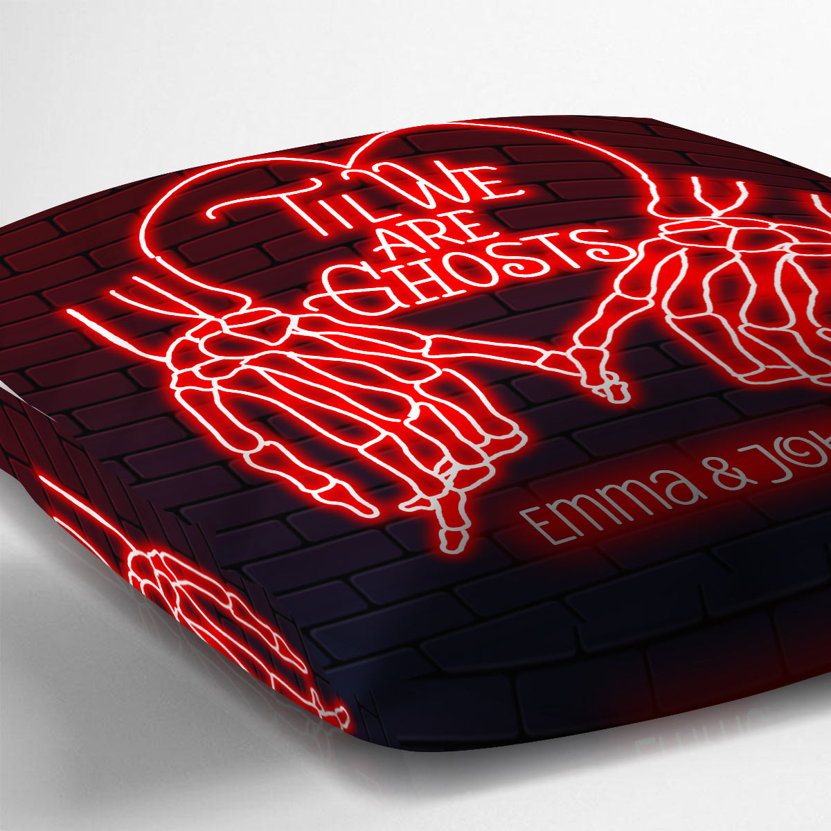 Til We Are Ghost - Personalized Couple Throw Pillow