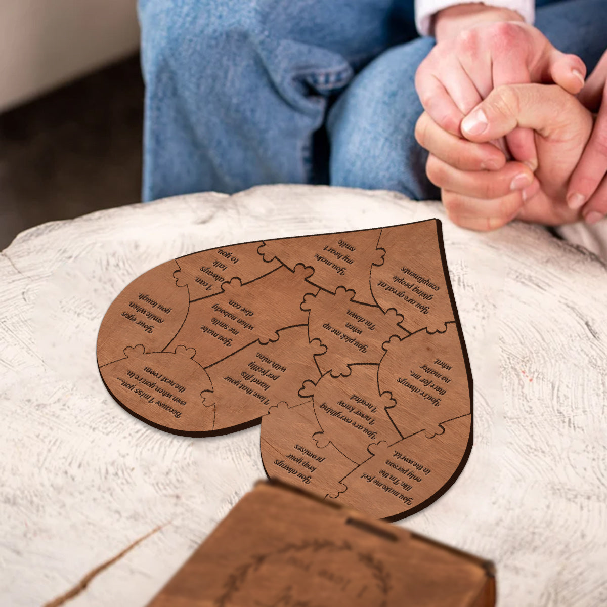 Reasons Why I Love You - Personalized Couple Reasons Why I Love You Heart Puzzle