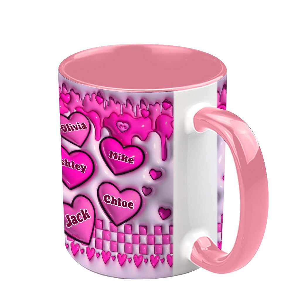 My Valentine Calls Me Mama - Personalized Mother Accent Mug