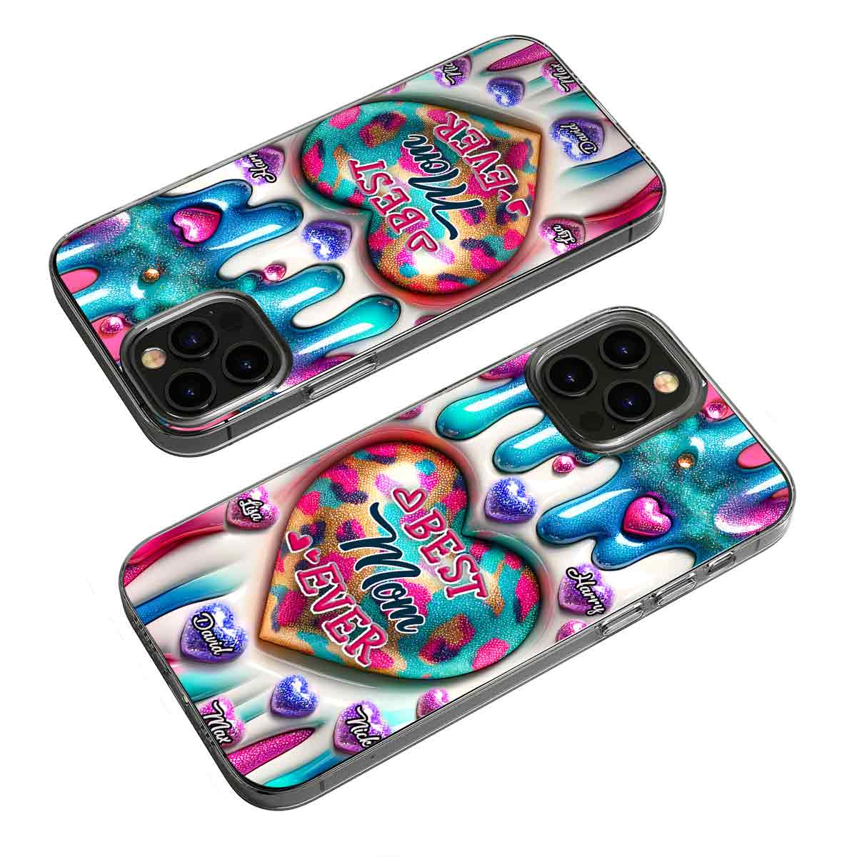 Best Mom Grandma Ever - Personalized Mother Clear Phone Case