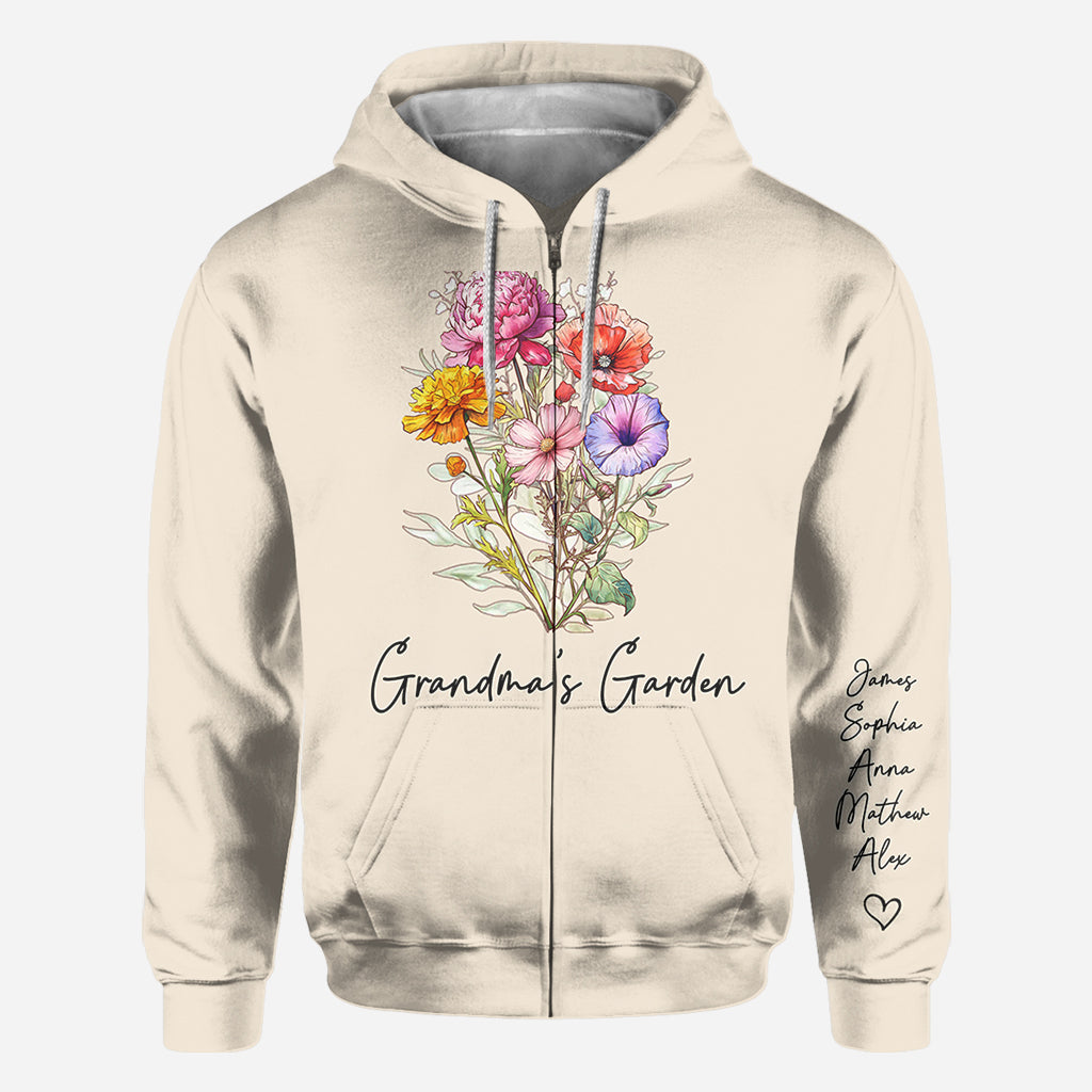 Grandma's Garden - Personalized Grandma All Over Shirt