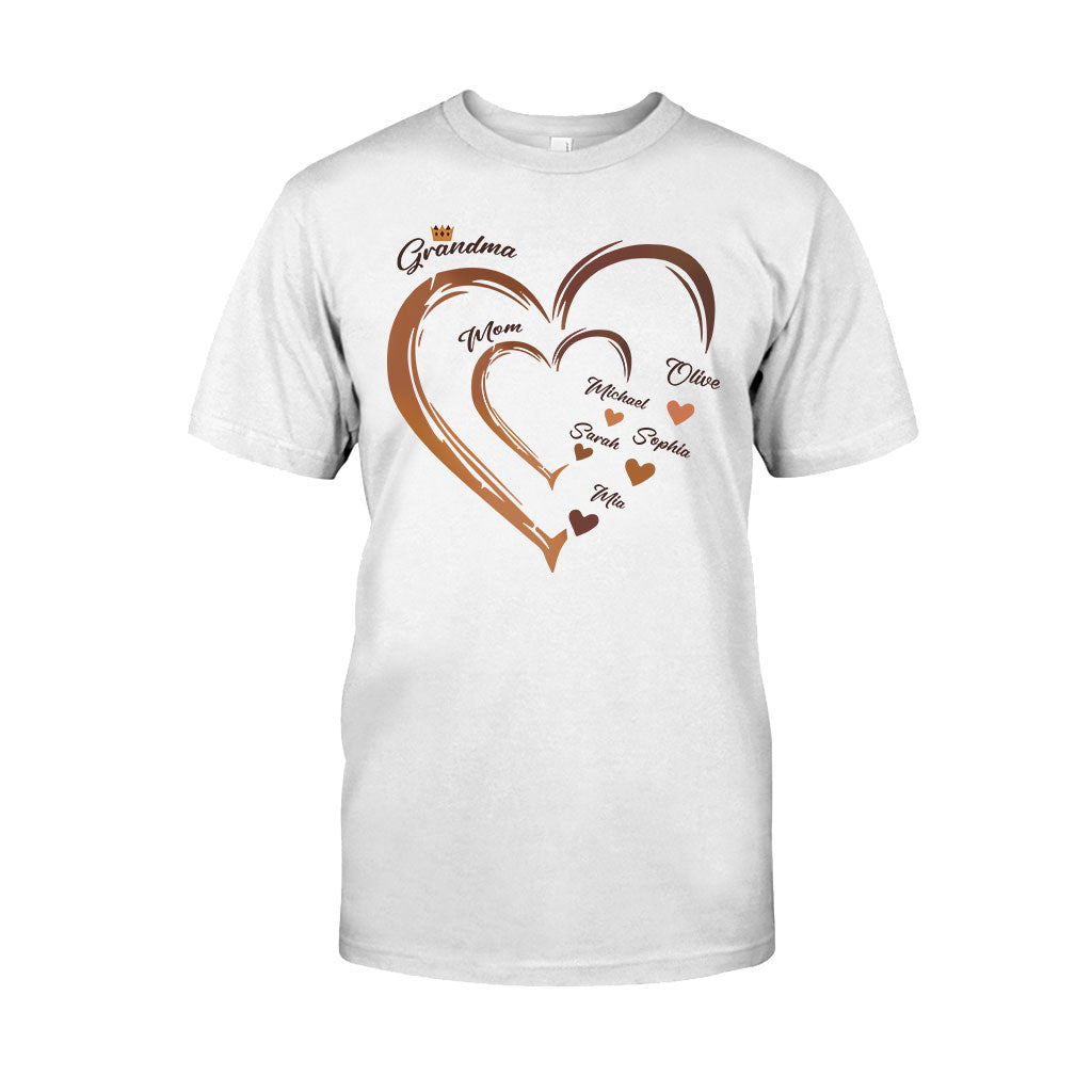 Grandma's Sweetheart - Personalized African American T-shirt And Hoodie