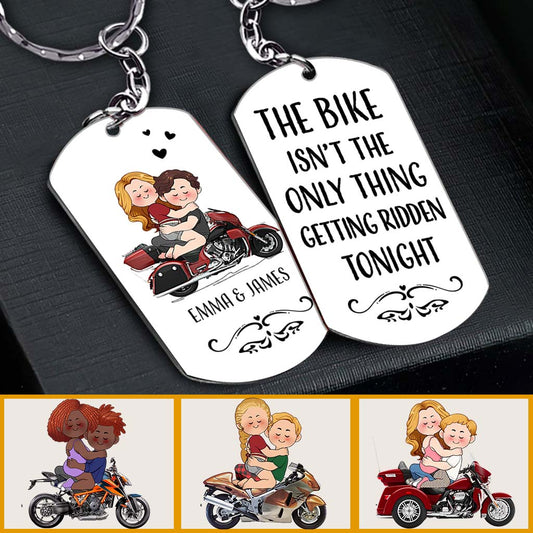 I Will Ride You - Personalized Couple Stainless Steel Keychain