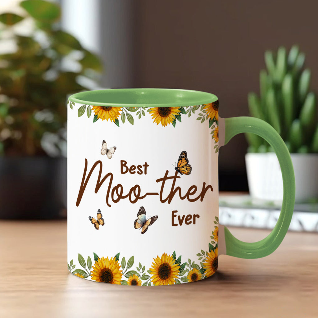 Best Moo-ther Ever - Personalized Mother Accent Mug