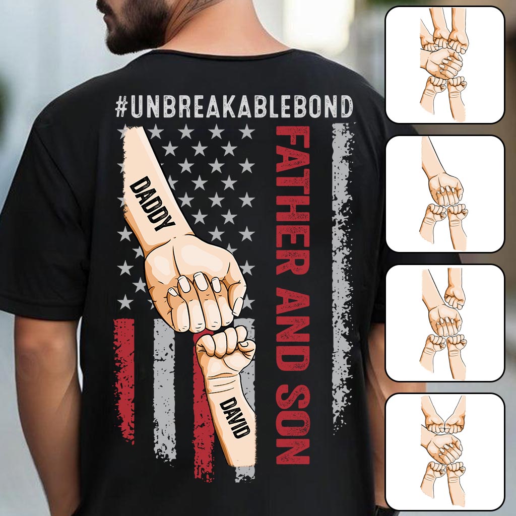 Father Son Unbreakable Bon - Personalized Father T-shirt and Hoodie