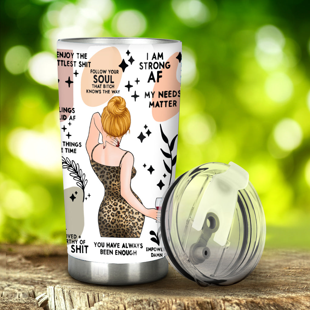 Rappels quotidiens, affirmations, motivation, inspiration, amour de soi, citations positives - Gobelet personnalisé