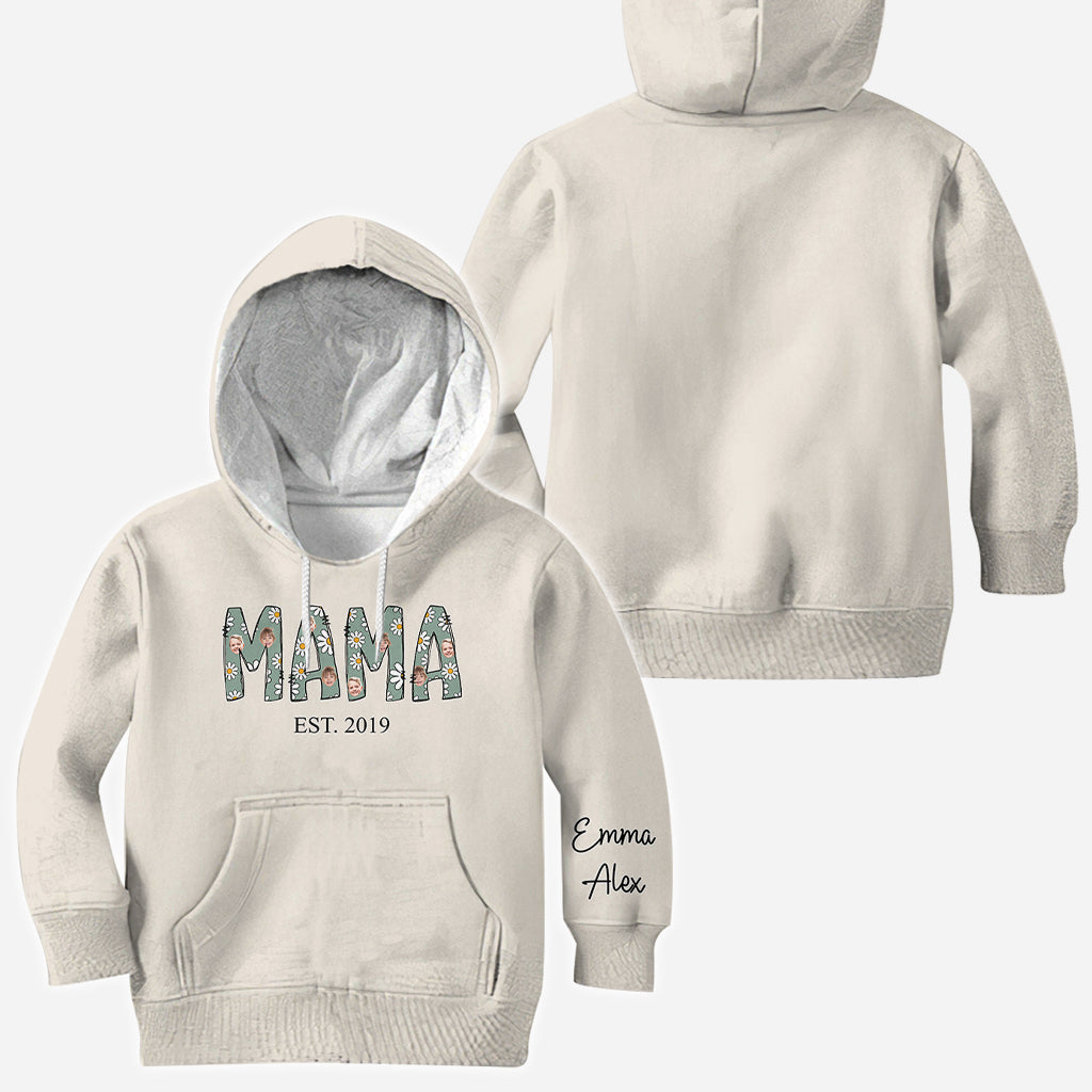 Mama Est. Photo Face Custom Daisy - Personalized Mother All Over Shirt