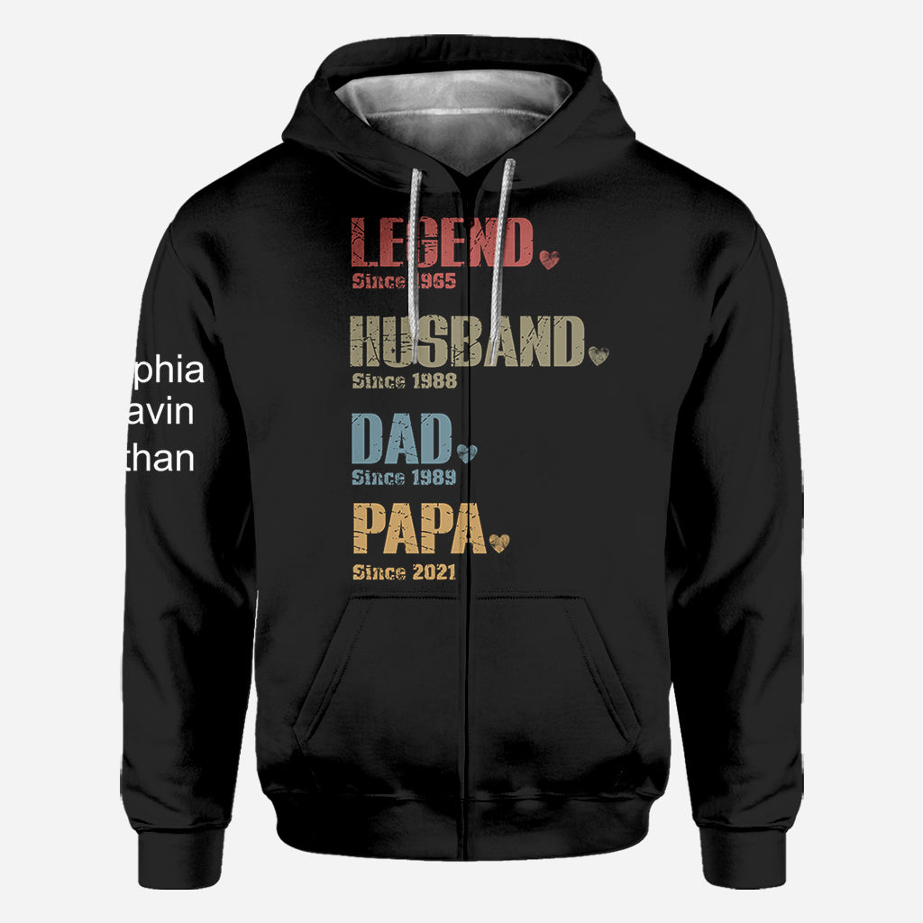 Legend Dad - Personalized Father All Over Shirt