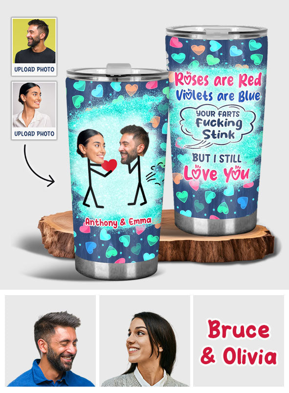 Funny Photo Inserted Couple - Personalized Couple Tumbler