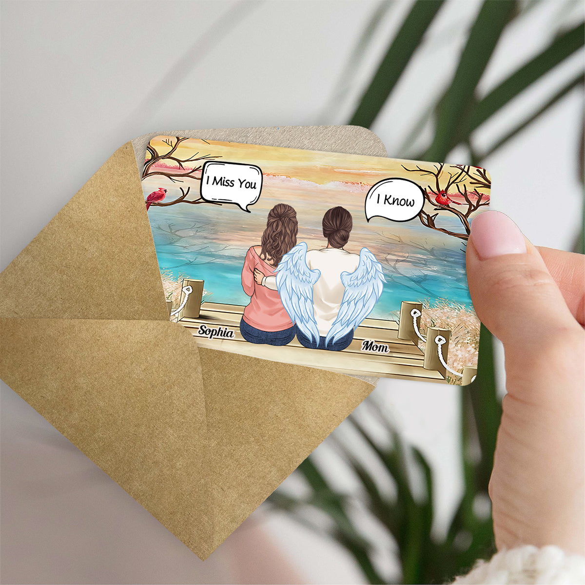 I Miss You I Know - Personalized Memorial Wallet Insert Card