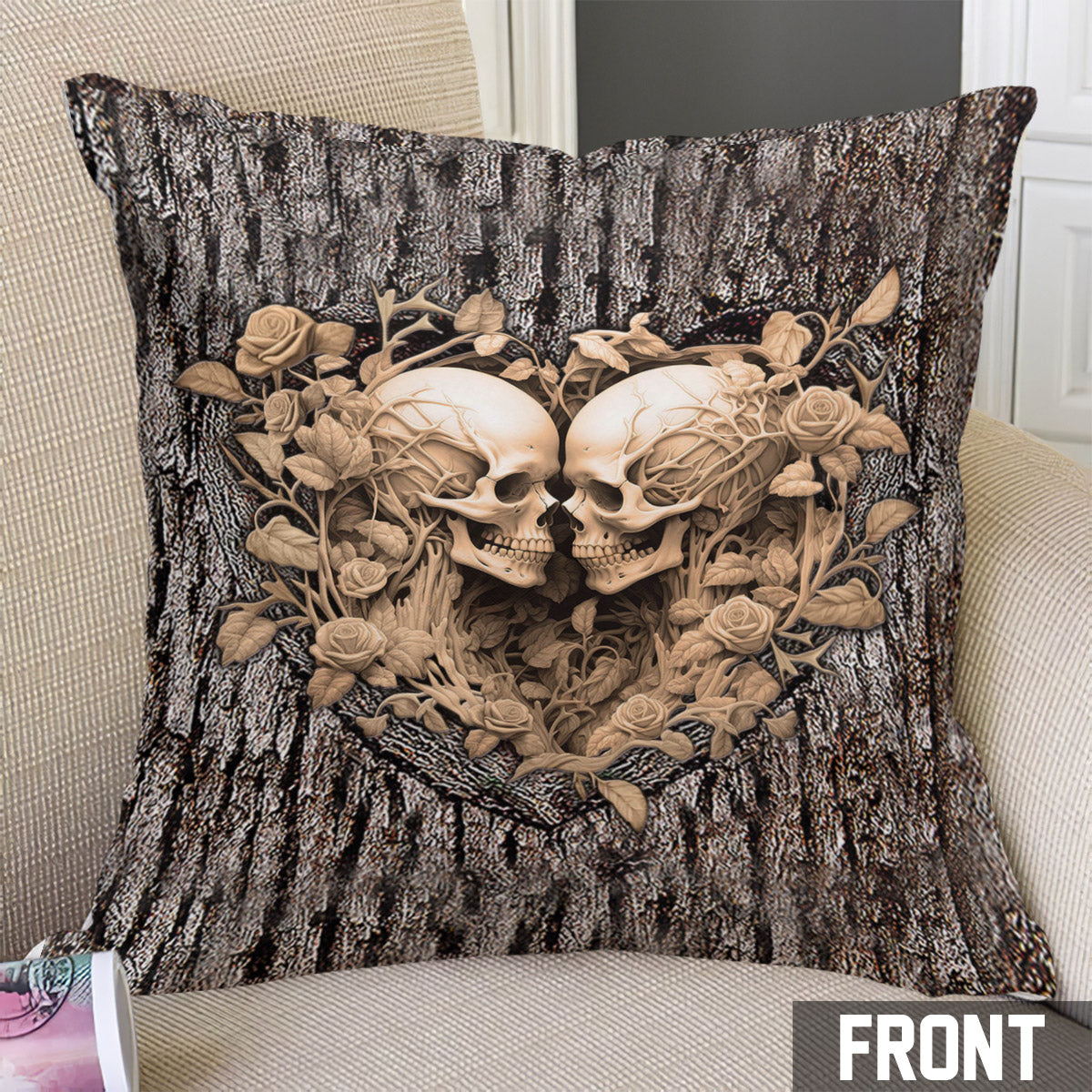 Til Death Do Us Part - Personalized Couple Throw Pillow