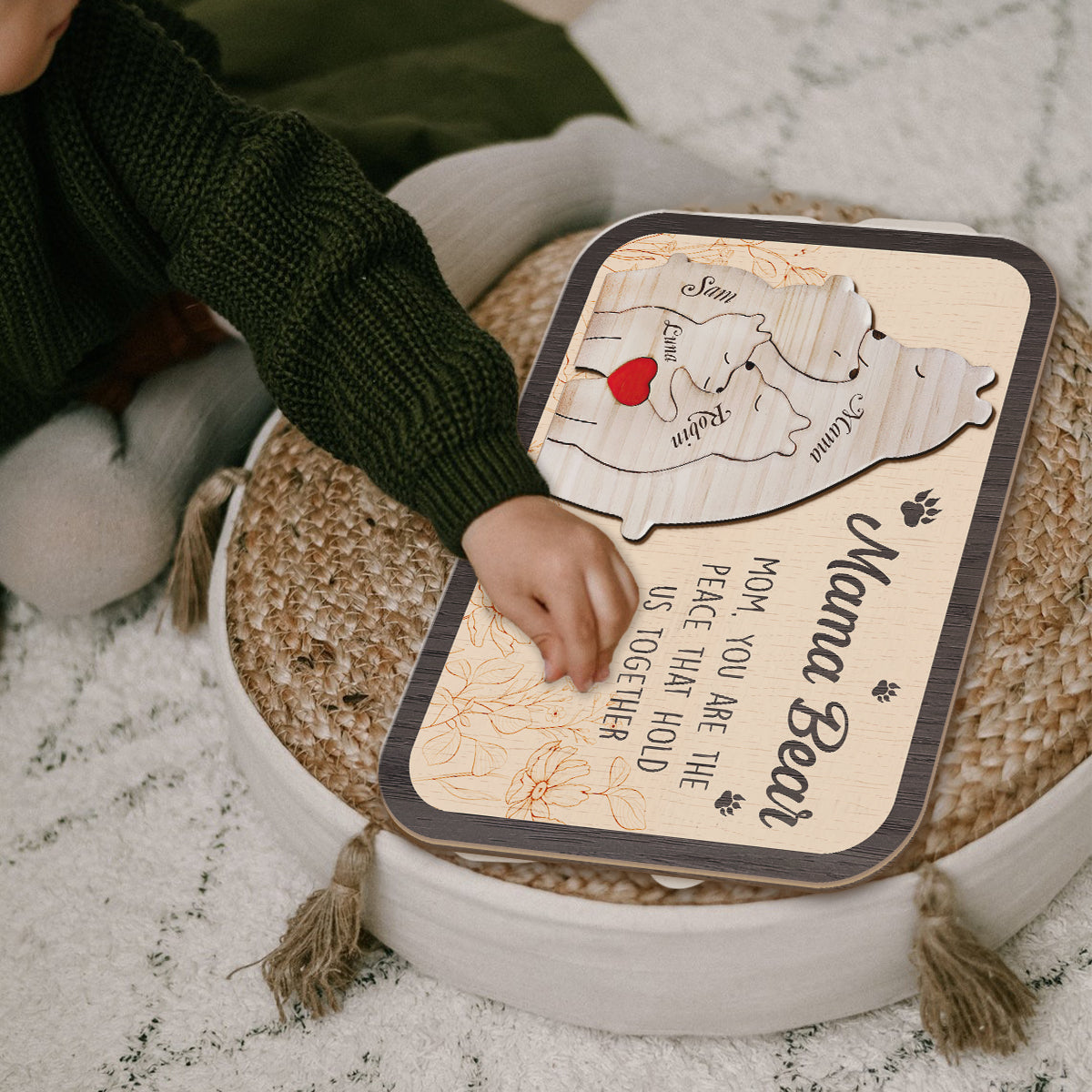 Mom You Are The Piece That Hold Us Together - Personalized Mother Name Puzzle